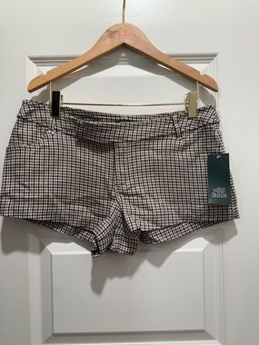 wild fable Brown and Black Checked Women’s Shorts